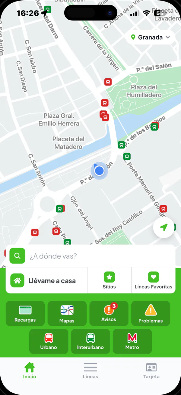 GeoBuses · mapa en vivo